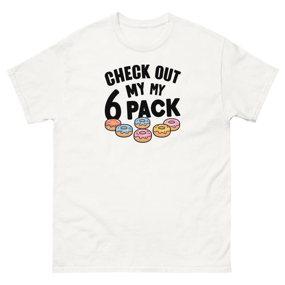 Check Out My 6 Pack Funny Donut Gym Shirt Awesome Workout gym tees