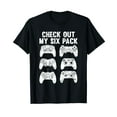 thumbnail image 1 of Check Out My Six Pack Gaming Christmas Pajama Funny Gamer T-Shirt, 1 of 5