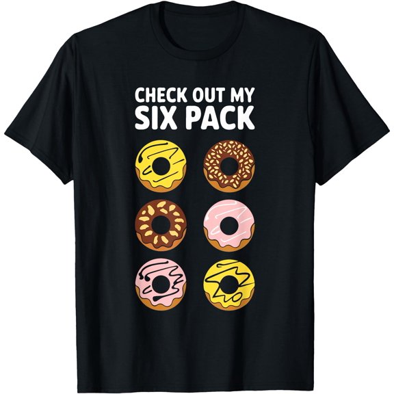Check Out My Six Pack Shirt Men Women Kids Donut Lover Squad T-Shirt