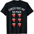 thumbnail image 1 of Check Out My Six Pack Watermelon Fun Melon Shirt T-Shirt, 1 of 4