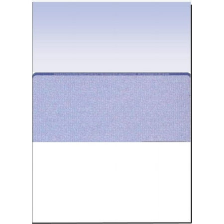 Check Paper, Blue w Complex Background Pattern, 8-1/2" x 11", Microperfed with 1-Up Check, 12 Security Features - PACK OF 250