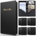 thumbnail image 1 of Check Presenters for Restaurants – 40 Pack Guest Check Card Holder- Black with Gold Thank You Imprint- Bill Book Restaurant Supplies 5.5’’ x 10’’ (40 Pack), 1 of 5