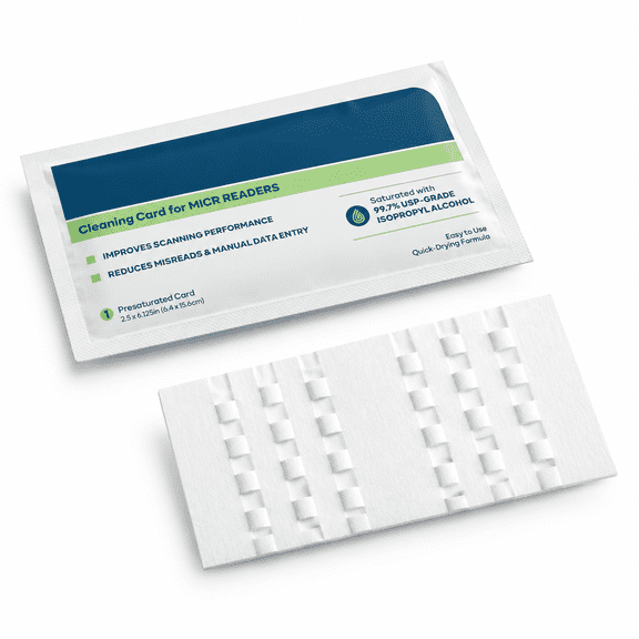 Check Reader Cleaning Cards, 15 Pack, Precision Electronic Device Cleaning Kit