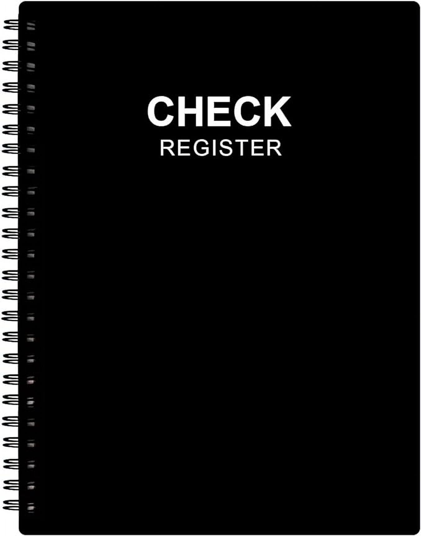 Check Register A5 Checkbook Log with Check & Transaction Registers