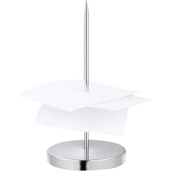 Check Spindle - Check Spindle Holder For Receipt,Restaurant Check Spindle, Chrome Receipt Holder, Paper Receipt Holder For Restaurant, Kitchen, Takeaway