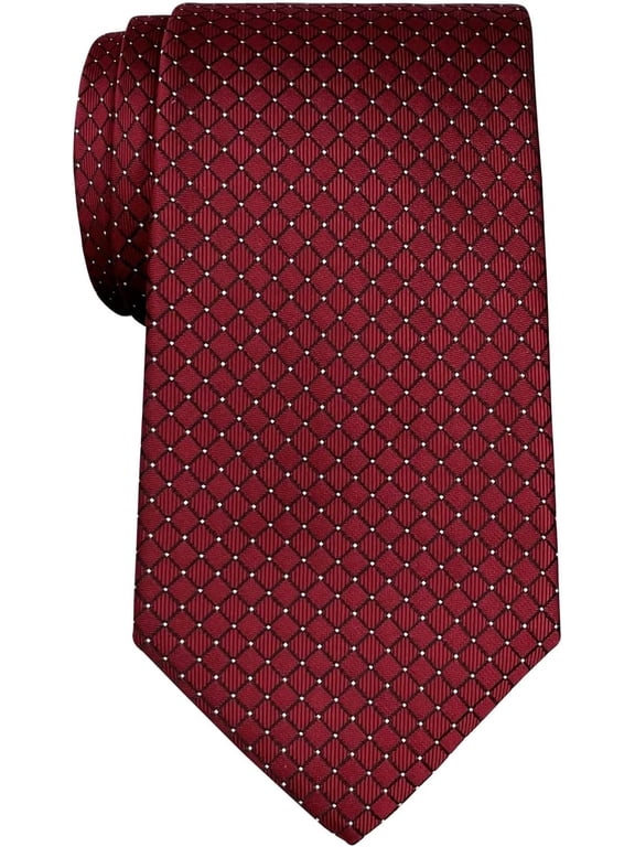 Check Textured Woven Microfiber Men's Tie