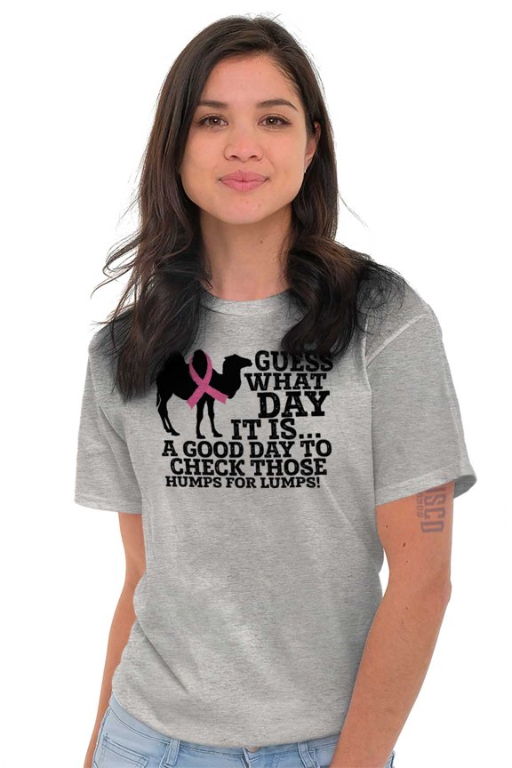 Check Those Humps Lumps Pink Camel Women's Graphic T Shirt Tees Brisco Brands S