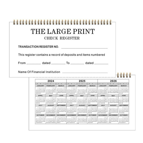 Check Transaction Book For Personal And Business Accounting With Carbonless Duplicate Copy Design