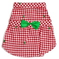 thumbnail image 1 of The Worthy Dog Flannel Check Plaid Embroidered Trees Adjustable Pet Dress, 1 of 2