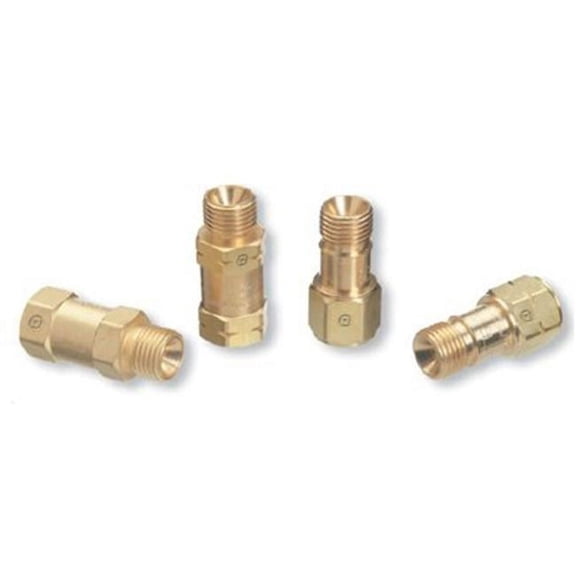 Check Valve, 9/16 in-18 TPI, Oxygen, Male/Female, B Size, Right Hand, 125 PSIG