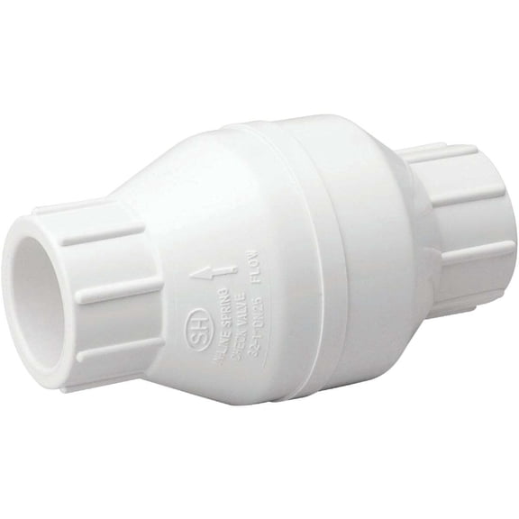 B&K Industries PVC Check Valve - White - 1/2 in