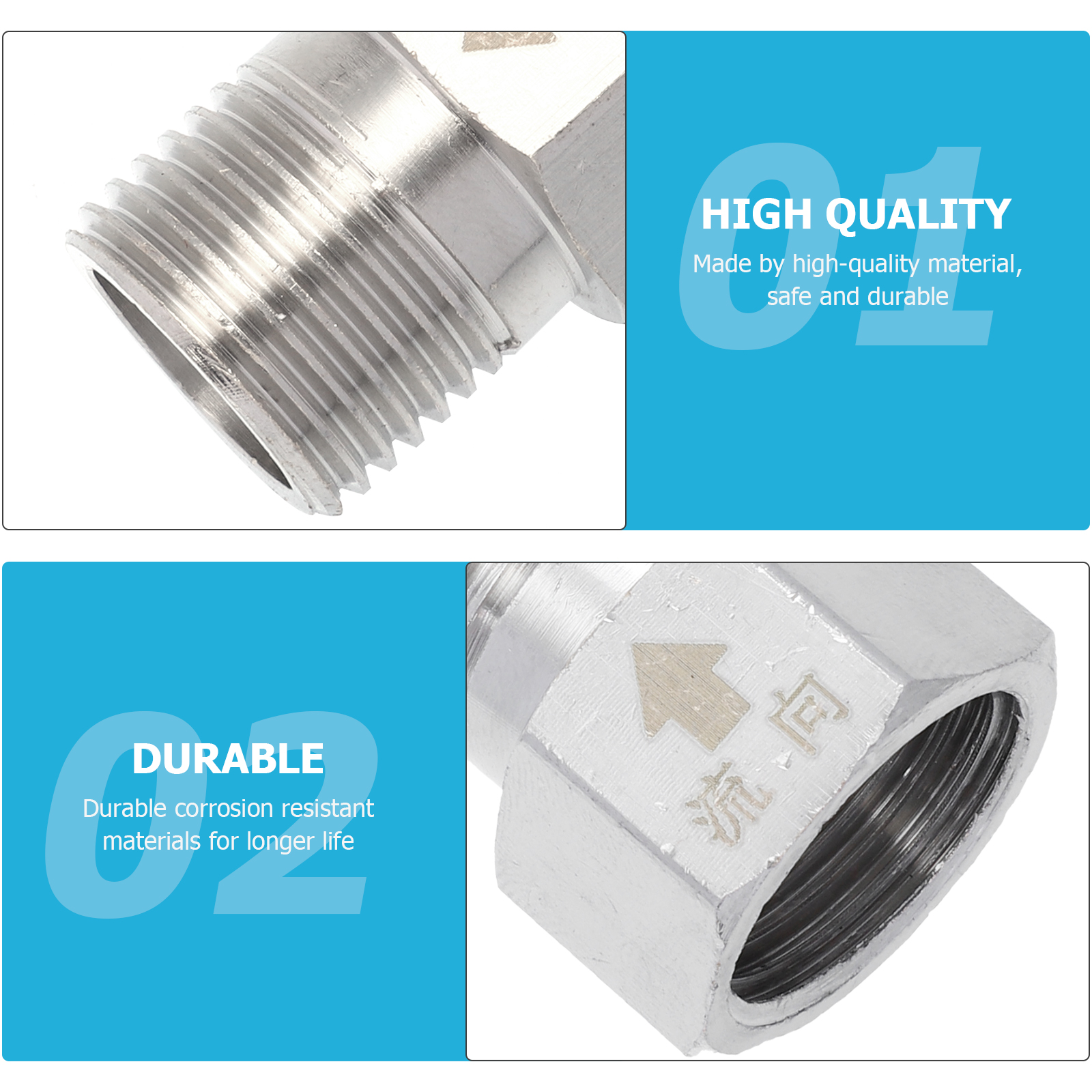 Check Valves 2pcs Oneway Valves Nonreturn Valves Water Pipe Check