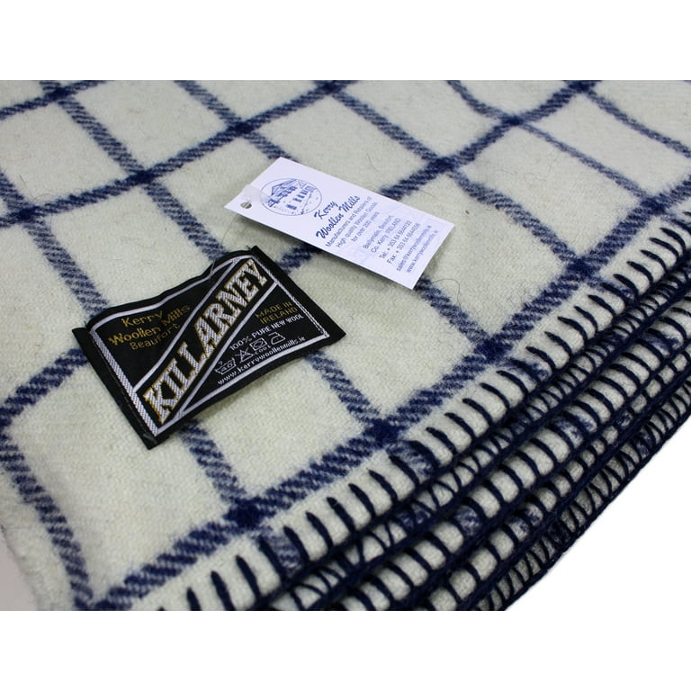 Check Wool Blanket Queen Size 100 Wool Walmart