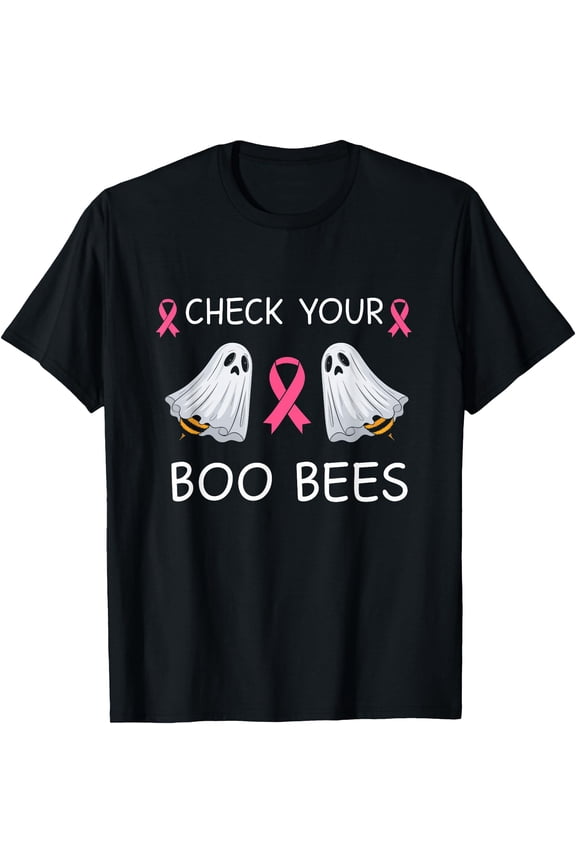 Check Your Boo Bees Shirt Funny Breast Cancer Unisex S-5XL T-Shirt, Unisex T-Shirt