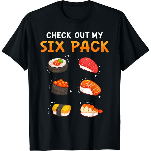 Check out my Six Pack - Funny Sushi T-Shirt