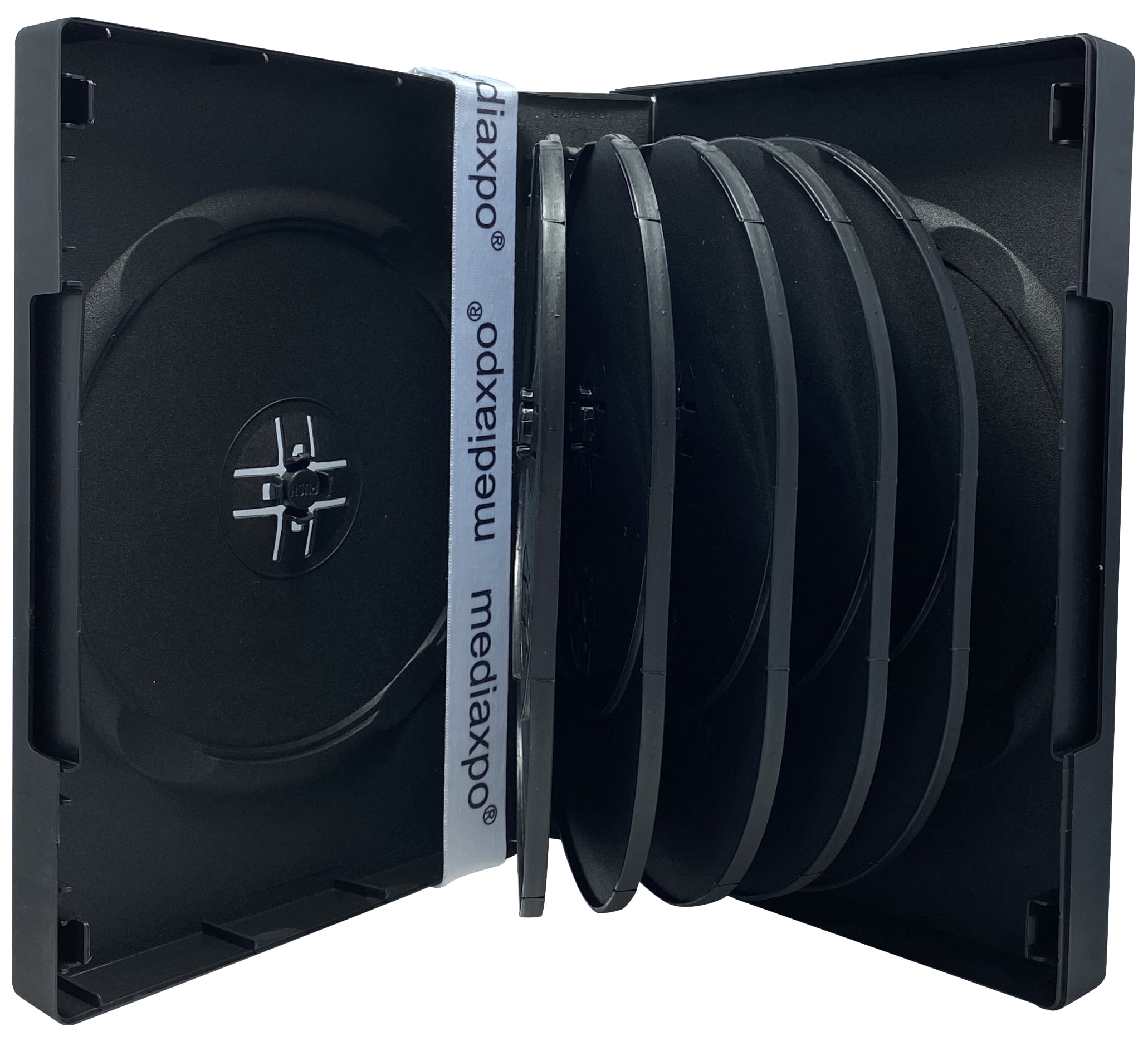 CheckOutStore 10 Black 12 Disc DVD Cases