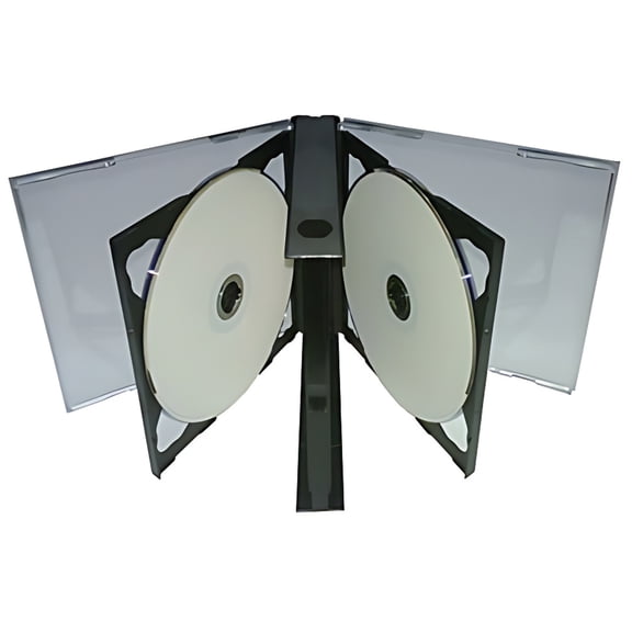 CheckOutStore 10 Black Quintuple 5 Disc CD Jewel Case