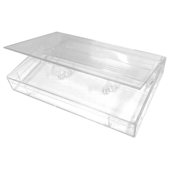 CheckOutStore 10 Clear Audio Cassette Tape Case Storage Box