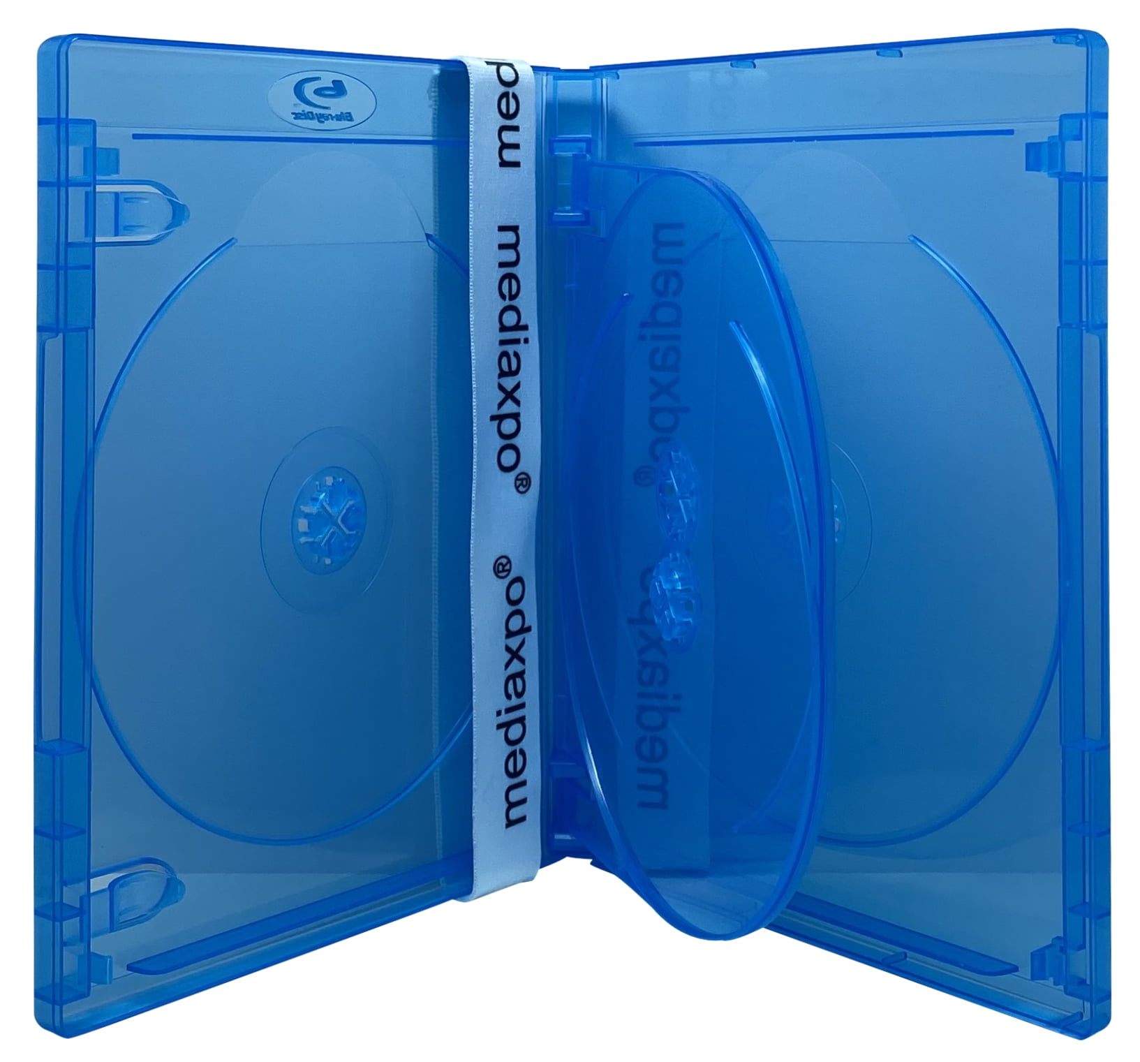 CheckOutStore Premium Standard Blu-Ray Quad 4 Disc Cases