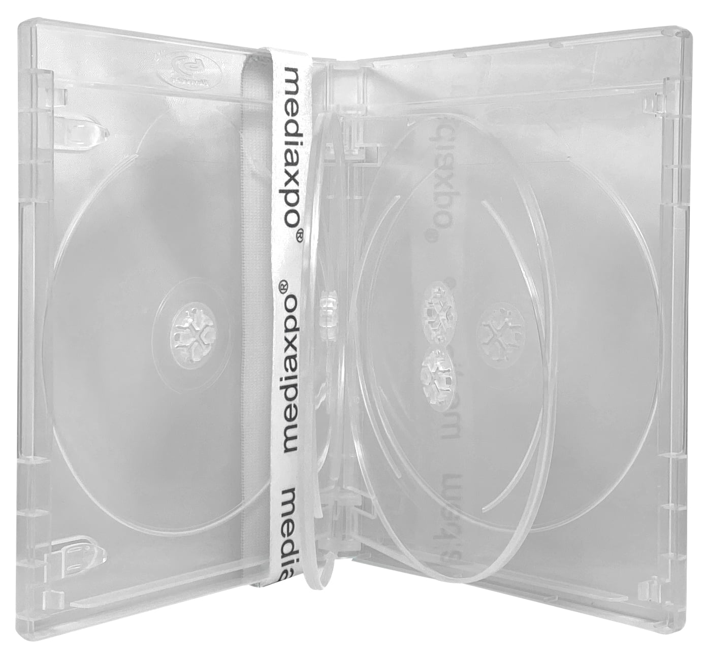 CheckOutStore 10 Premium Standard Clear Blu-Ray 6 Disc Cases 14mm