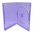 thumbnail image 1 of CheckOutStore 10 STANDARD Clear Purple Color Single DVD Cases, 1 of 1