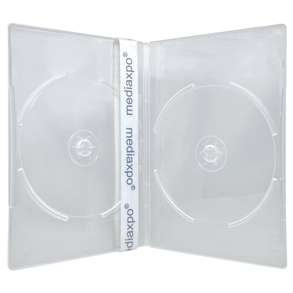 CheckOutStore 10 Slim Clear Double DVD Cases 7MM