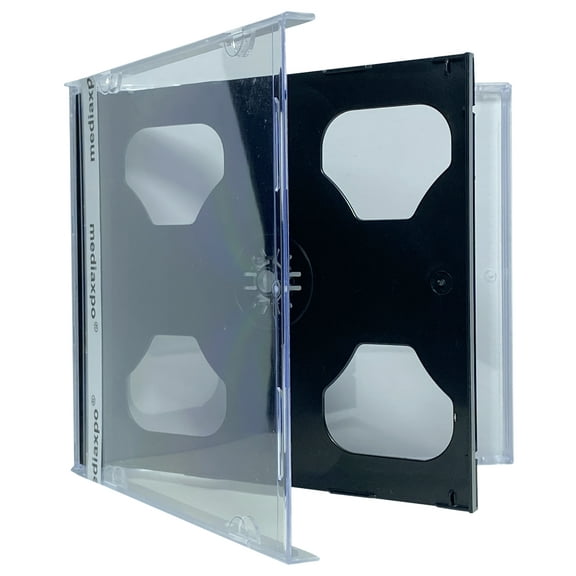 CheckOutStore 10 Standard Black Double CD Jewel Case