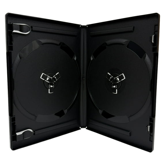 CheckOutStore 10 ULTRA Premium Standard Black Double DVD Cases 14MM 70g (100% New Material)