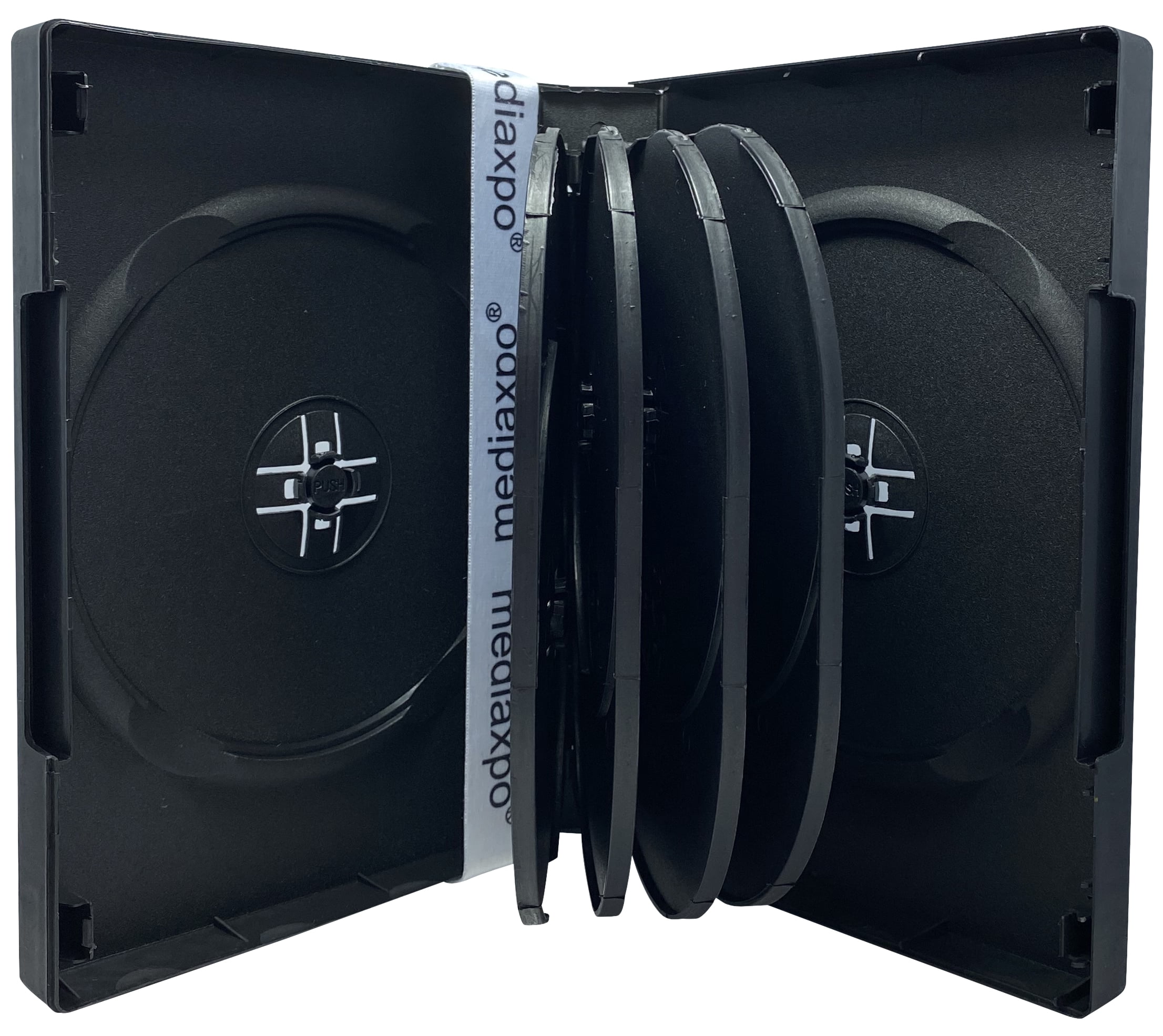 CheckOutStore 100 Black 10 Disc DVD Cases - Walmart.com