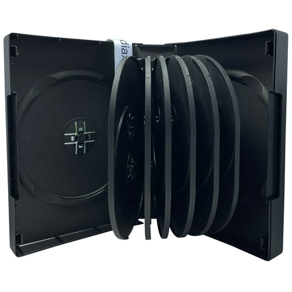 CheckOutStore 100 Black 14 Disc DVD Cases