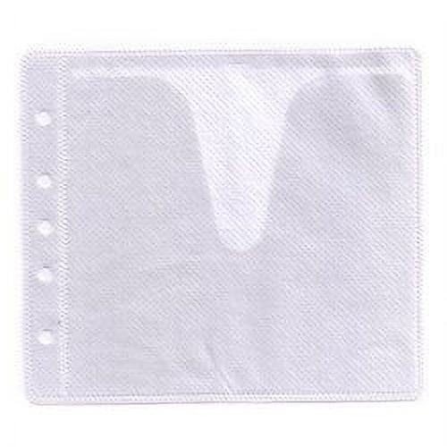 CheckOutStore 100 CD Double-sided Refill Plastic Sleeve White