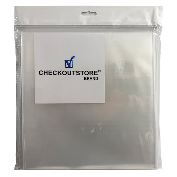 CheckOutStore 100 Clear Plastic CPP for 10" Vinyl 78 RPM Record Album Covers (Outer Sleeves)