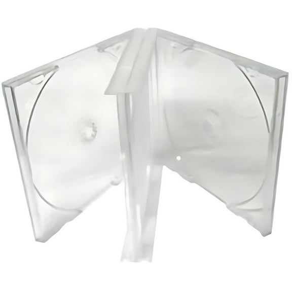 CheckOutStore 100 Clear Quad 4 Disc CD Jewel Case