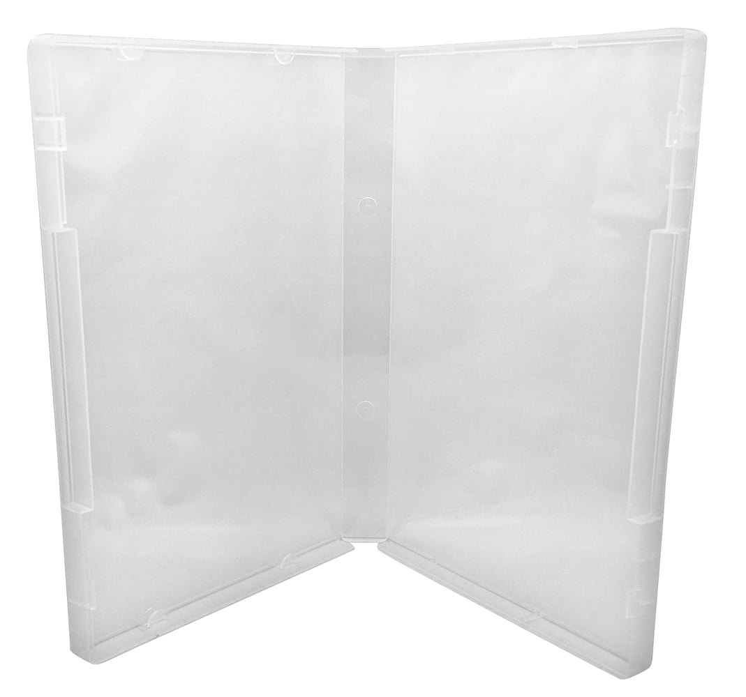 CheckOutStore 100 Clear Storage Cases 21mm for Rubber Stamps /w Tabs (No Hub)