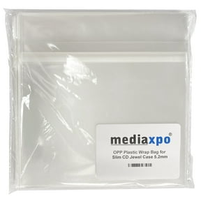 CheckOutStore 100 OPP Plastic Wrap Bag for Slim CD Jewel Case 5.2mm