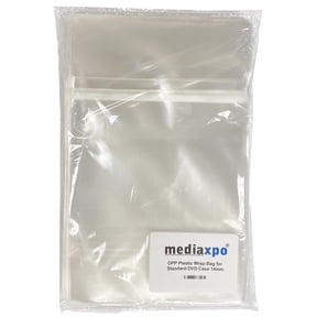 CheckOutStore 100 OPP Plastic Wrap Bag for Standard DVD Case 14mm