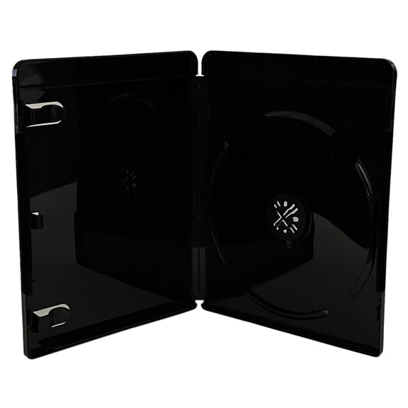 CheckOutStore 100 Premium Glossy Black 4K Blu-Ray Single Cases 14MM