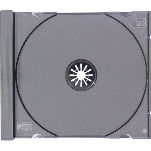 CheckOutStore 100 STANDARD Black CD Jewel Case (Tray Only NO Cartons)