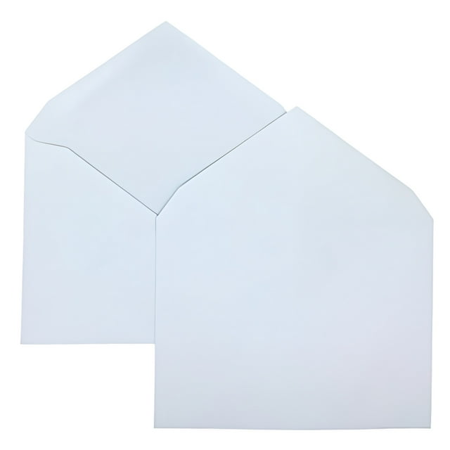 CheckOutStore 100 ShippingMailers 4 3/8 x 5 3/4 White Paper A2 Invitation Envelopes /w Gummed Closure