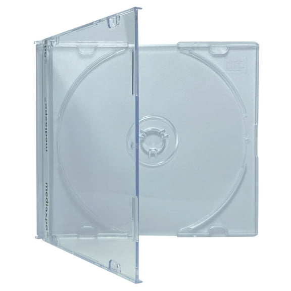 CheckOutStore 100 Slim Clear CD Jewel Cases