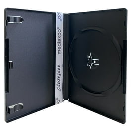 10-Pack Standard Black DVD Cases for CD/DVD Storage