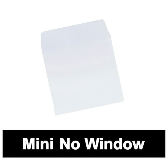 CheckOutStore 200 3" Mini Paper CD Sleeves with Flap (No Window)