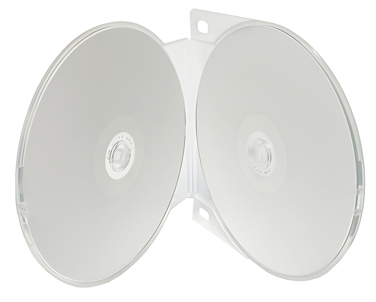 CheckOutStore 200 Clear Double Clamshell CD/DVD Case for 3-Ring Binder (Holds 2 Discs)
