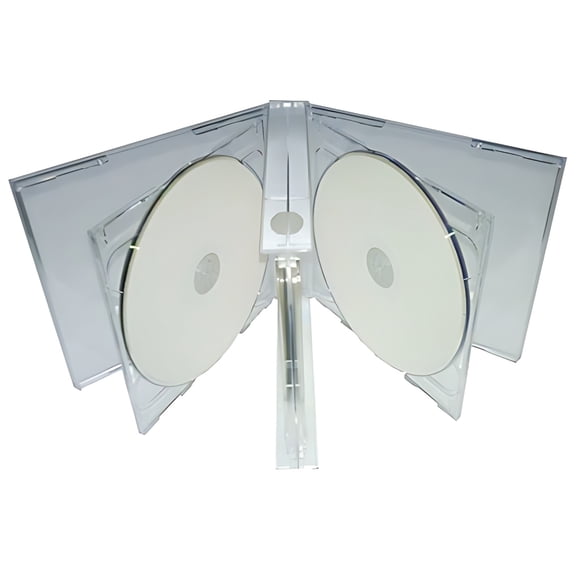 CheckOutStore 200 Clear Sextuple 6 Disc CD Jewel Case