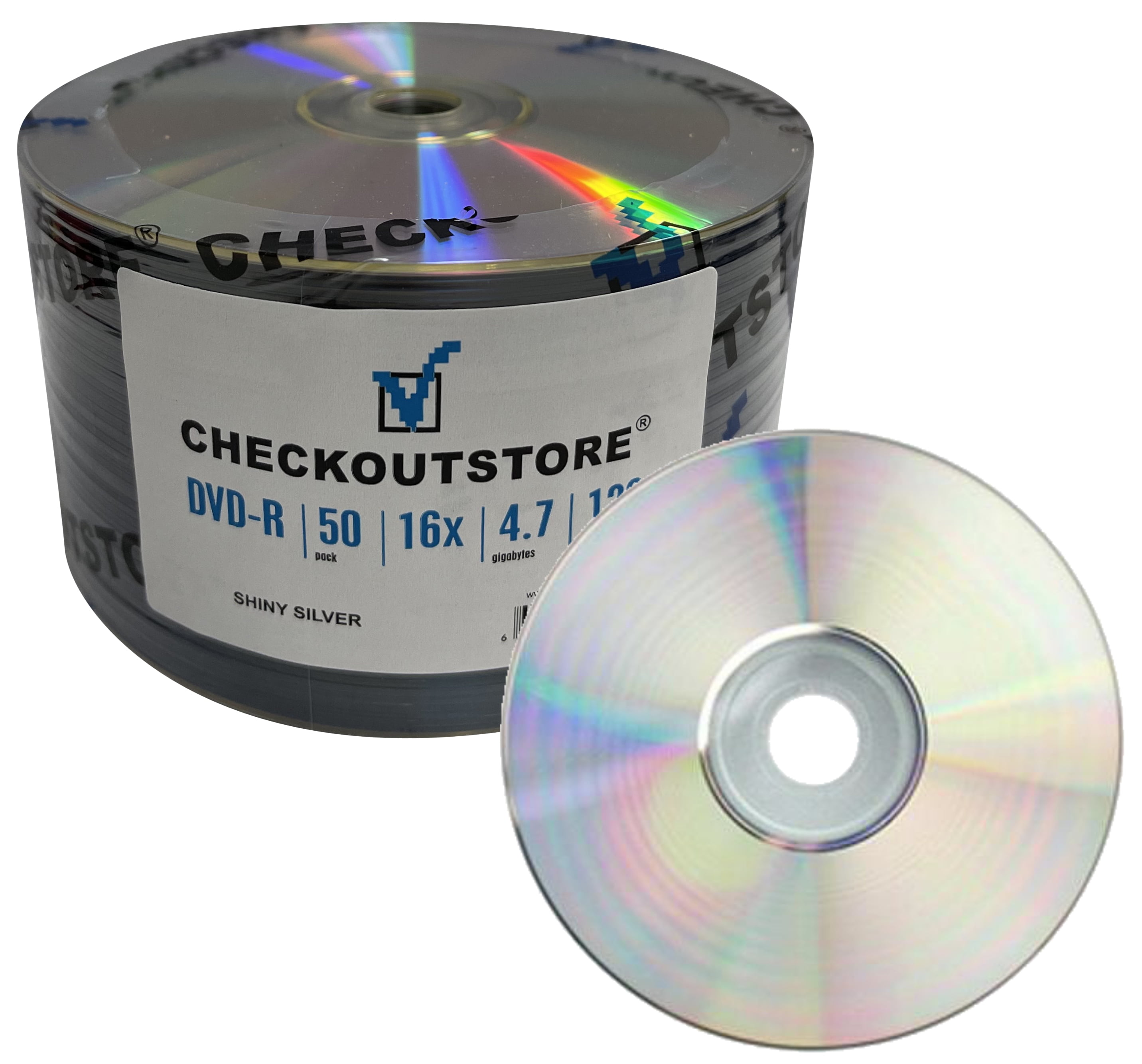 CheckOutStore 200 Grade A 16X DVD-R 4.7GB Shiny Silver (Shrink Wrap)