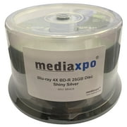 CheckOutStore 200 Grade A Blu-ray 4X BD-R 25GB Disc Shiny Silver