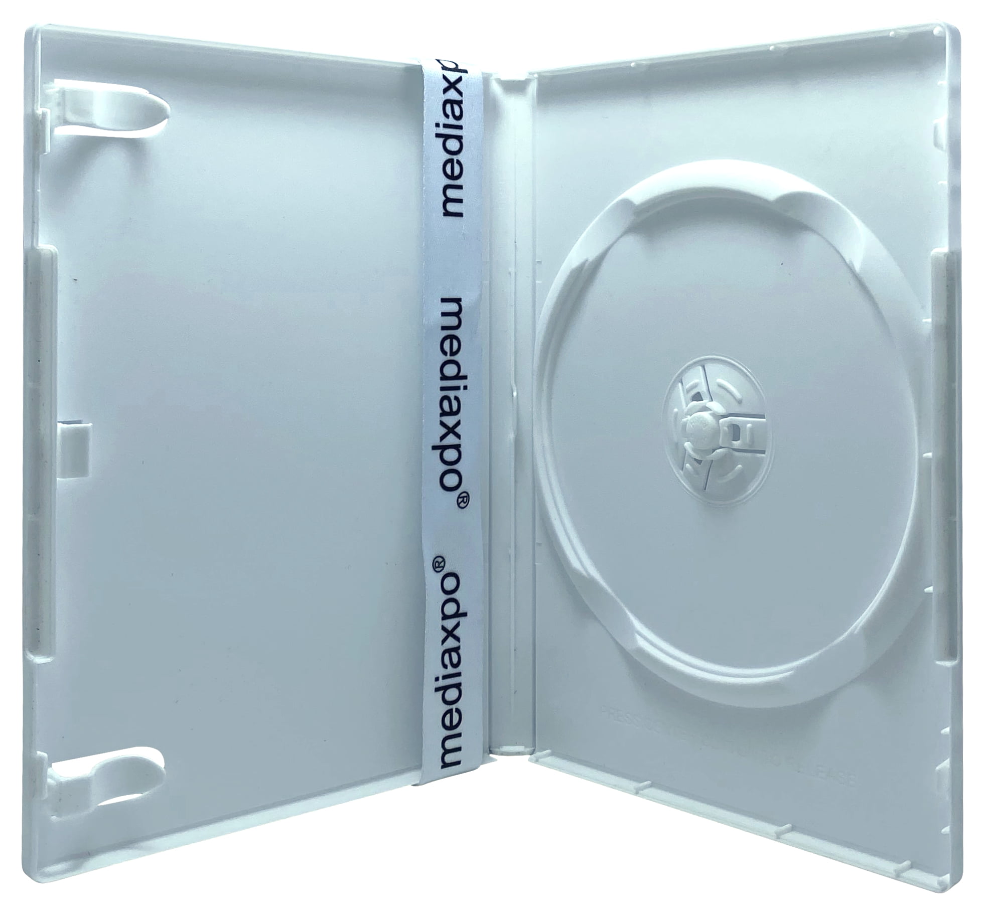 CheckOutStore 200 Premium Standard Solid White Color Single DVD Cases (Professional Use)