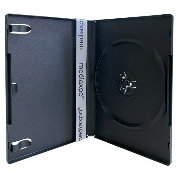 CheckOutStore 200 Standard Black Single DVD Cases 14MM (Machinable Quality)