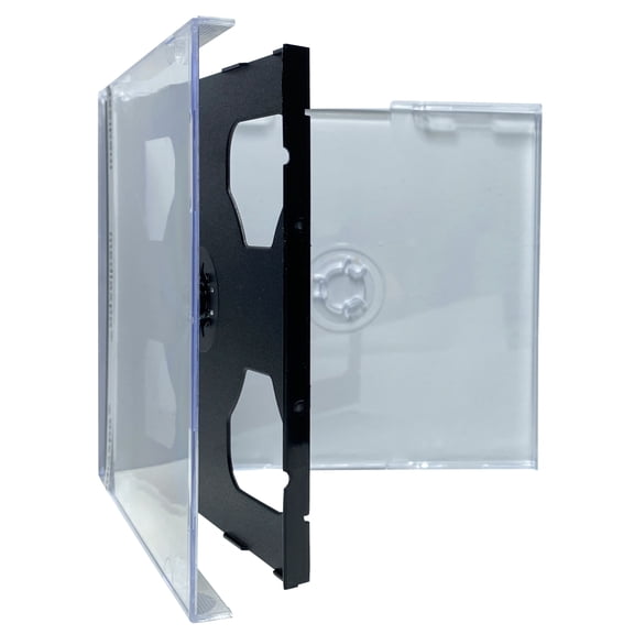 CheckOutStore 200 Standard Black Triple 3 Disc CD Jewel Case