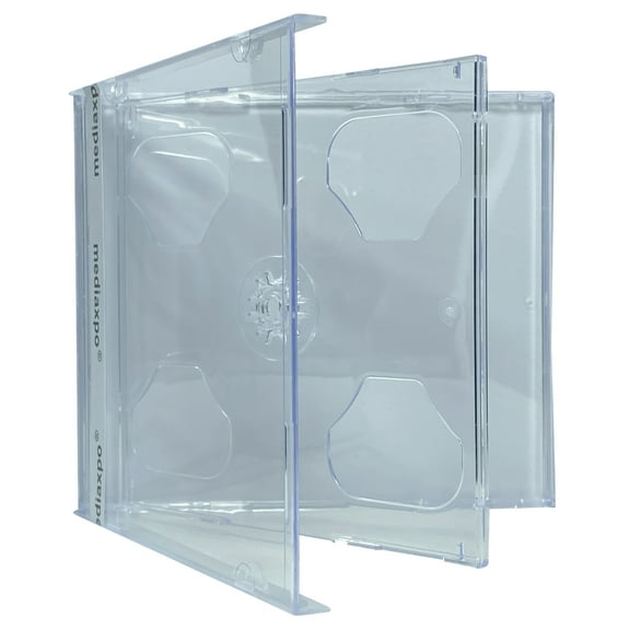 CheckOutStore 200 Standard Clear Double CD Jewel Case